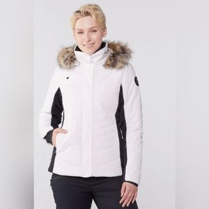Obermeyer Women’s Tuscany II Insulated Jacket | Size 18 | White and Black